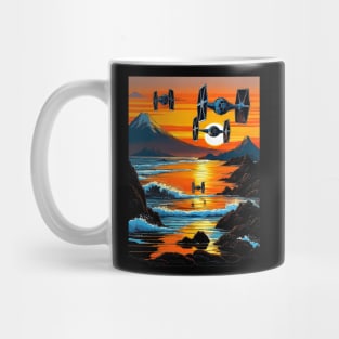 Starr Warz Parody mashup Mt. Fuji Mug